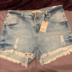 Denim shorts
